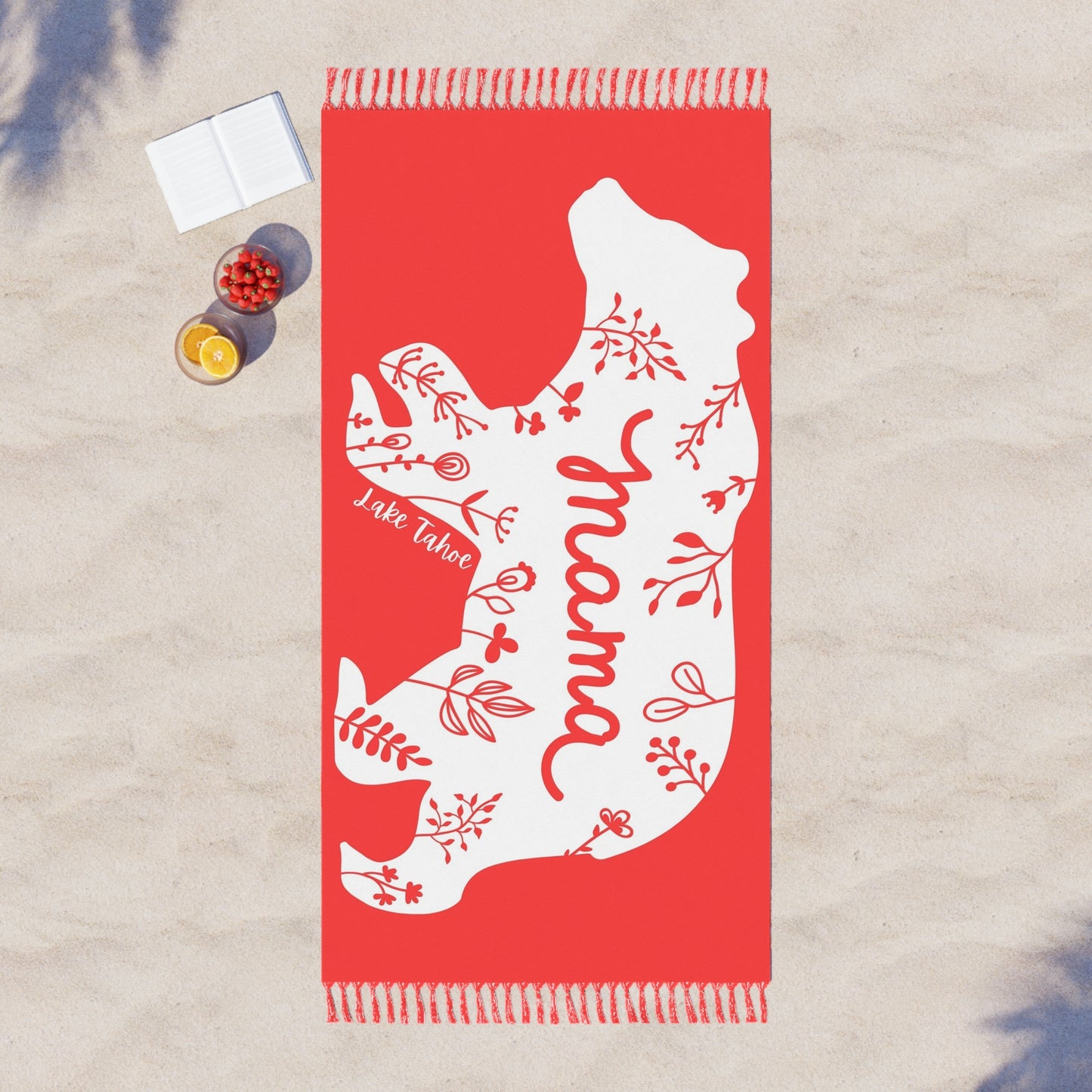 Lake Tahoe Mama Bear Boho Beach Cloth