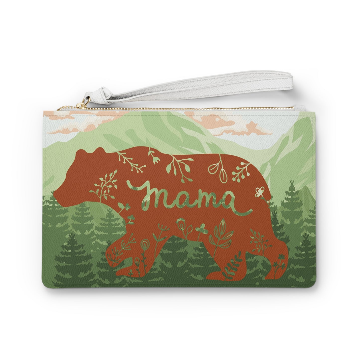 Mama Bear Vegan Leather Clutch Bag