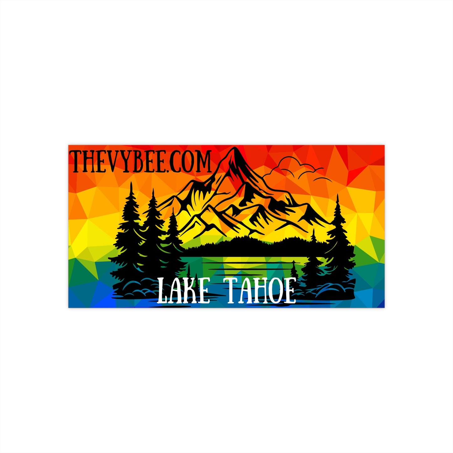 Lake Tahoe TheVybee.com Bumper Sticker