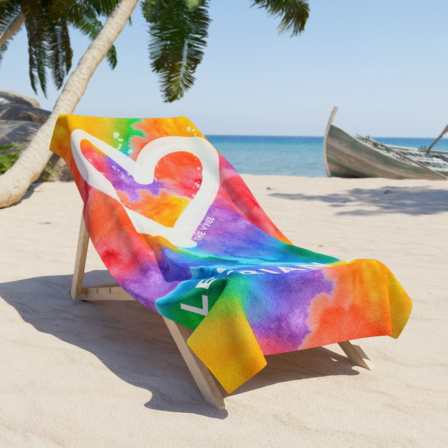 Lesbian AF Luxury Beach Towel