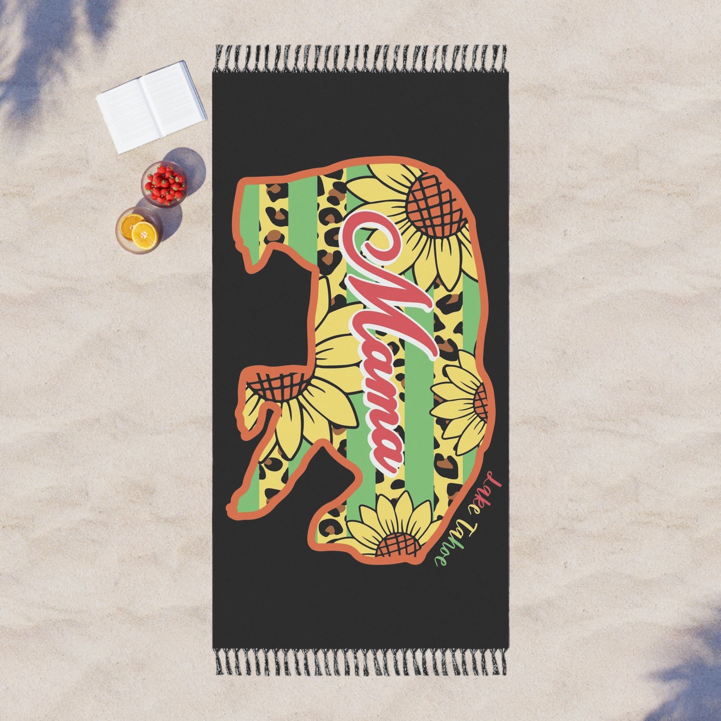 Lake Tahoe Mama Bear Boho Beach Cloth