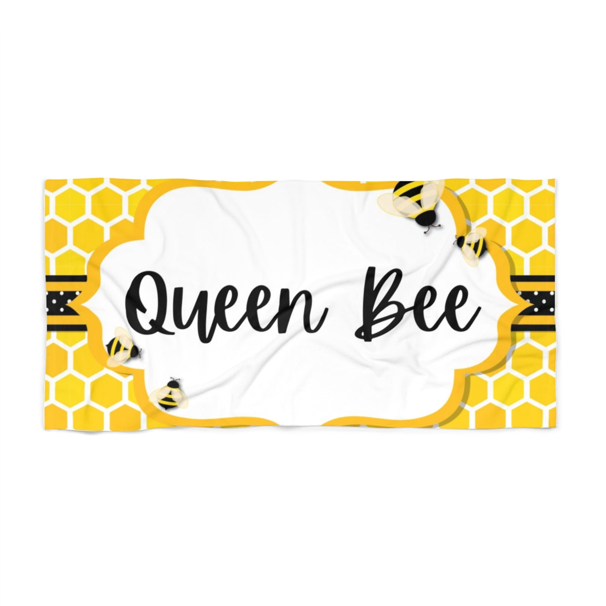 Queen Bee and Baby Bee Matching Luxury Beach Towels