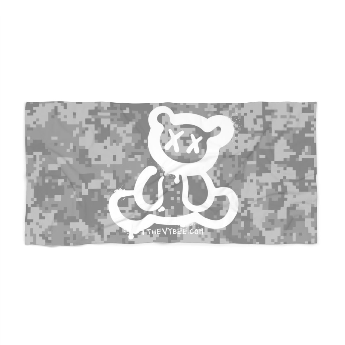 Bear Digital Camo Heavyweight Beach Towel