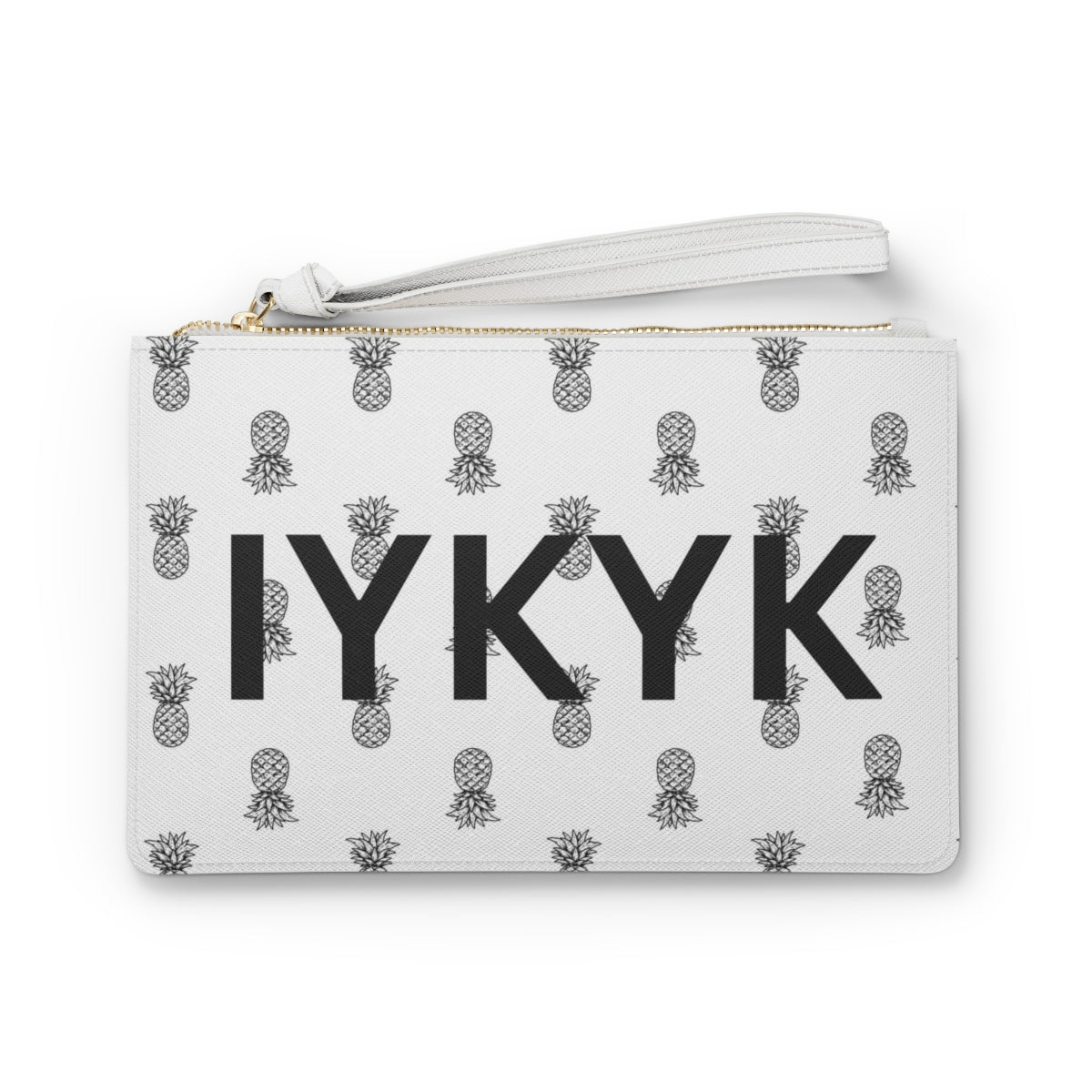 IYKYK Pineapple Vegan Leather Clutch Bag