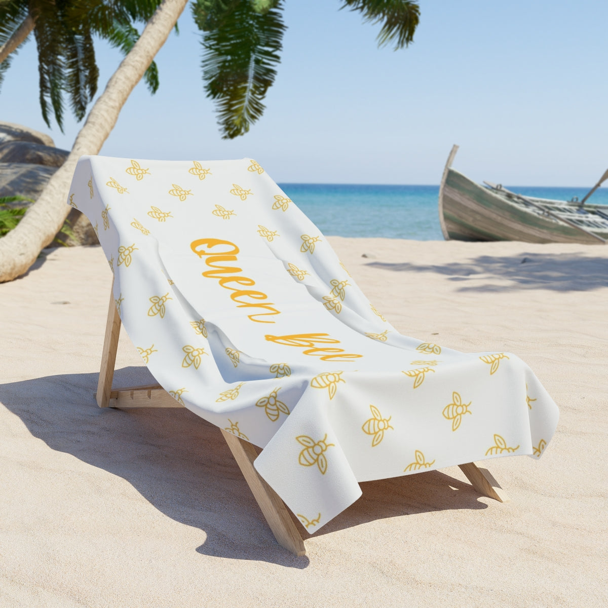 Queen Bee & Baby Bee Matching Luxury Towel Set