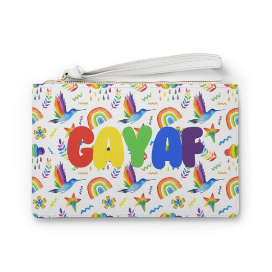 Gay AF Vegan Leather Clutch Bag